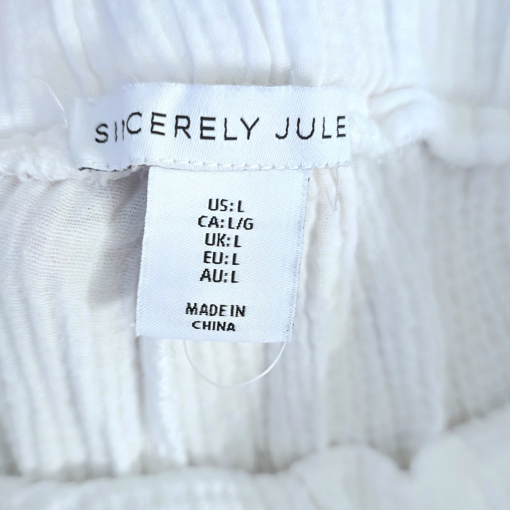 Sincerely Jules White Textured Pants - Picture 3 of 7